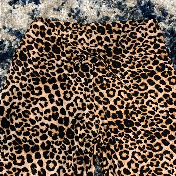 Leopard Wide Leg Lounge/Pajama Pants - Picture 3 of 7